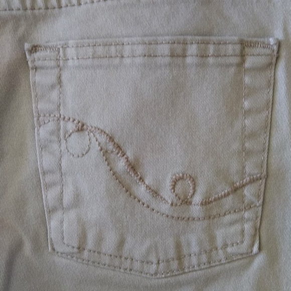 So Stretch Flare Khaki Jeans Size Junior 7 Short - Picture 8 of 13